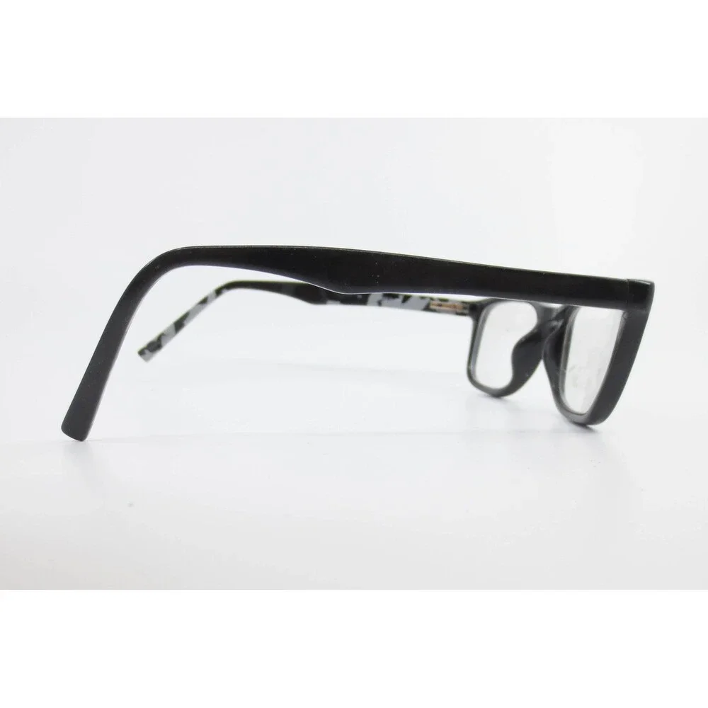 Tura Tapered TAP839 001 Black Patterned Eyeglasses Frames 50-17-140 Rectangular